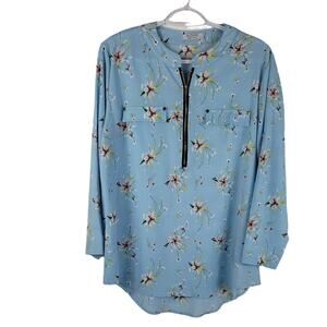 ANGVNS Women Chiffon Blouse V-Neck Women Dress Shirts Top L